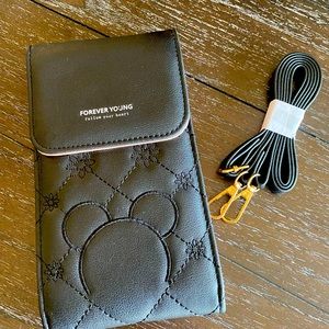 Cell phone credit card crossbody purse